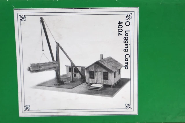 Ol Project Modls SUNCOAST MODELS 004 O SCALE LOGGING CAMP with CRANE MODEL RAILWAY KIT ...