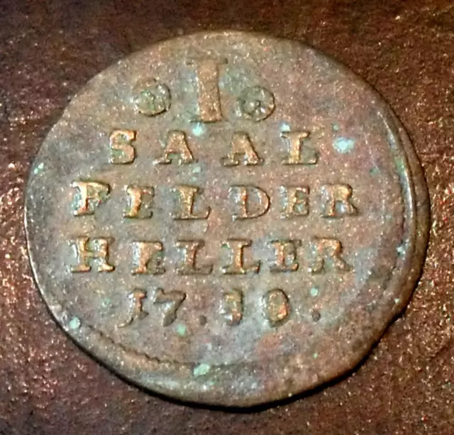 Sachsen-Saalfeld, 1 Heller 1758