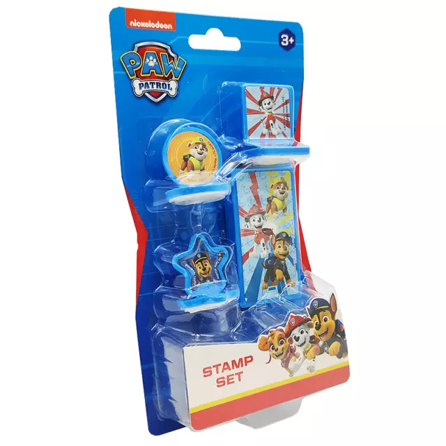 Paw Patrol Stempel Set 3 Stempel Stempelkissen Helden Hunde Nickelodeon Stamp