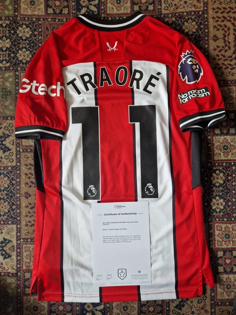 Maillot Domicile Sheffield United 2023/24 Porté Match - Avec Certificat (COA) - Occasion