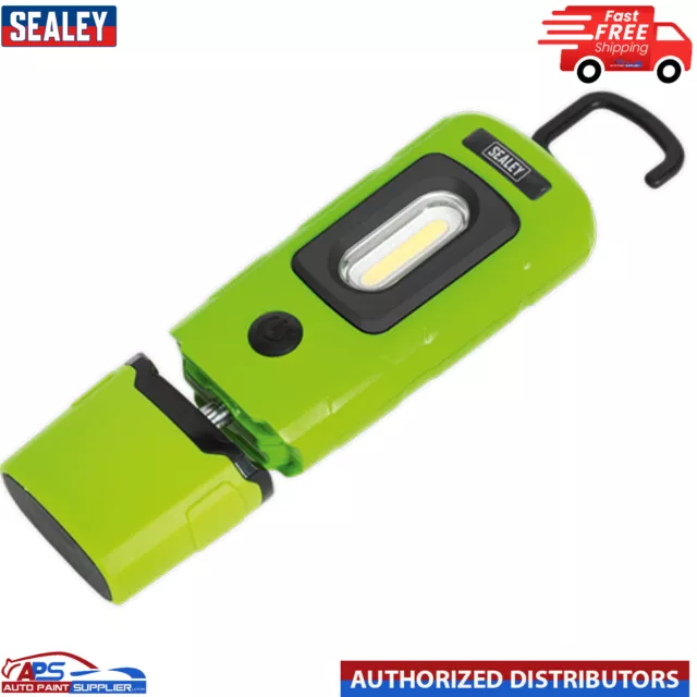 Sealey  Rechargeable 360* LED3601 Inspection Lamp Light 3W COB LED Green Lithium