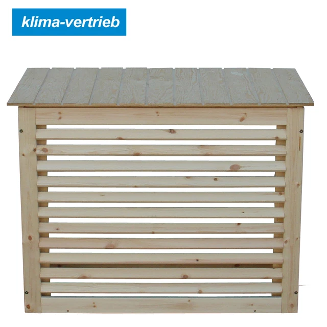 Klimagerät Abdeckung Aus Holz - Sichtschutz Für Außengeräte & Wärmepumpen