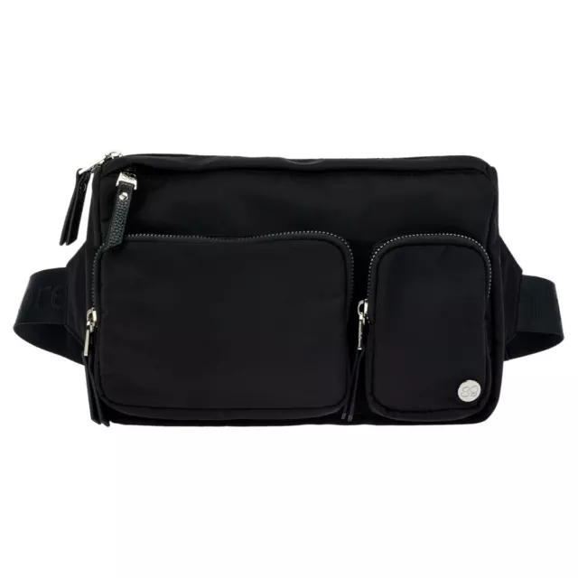 Samantha Brown To-Go Classic Belt Bag Zip Solids Fanny Pack Black Multi Pockets
