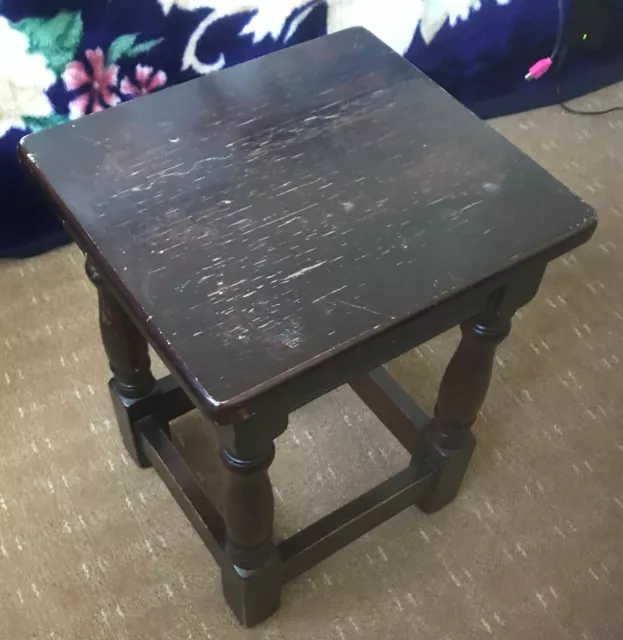¡WOW! ¡DISEÑO VINTAGE! Mesa de centro de madera marrón oscuro ¡SOLO £25! ¡Calidad! MADERA DURA