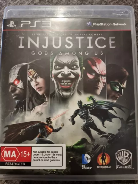 Injustice Gods Among Us (Playstation 3, PS3, 2013) Comple with manual PAL VGC