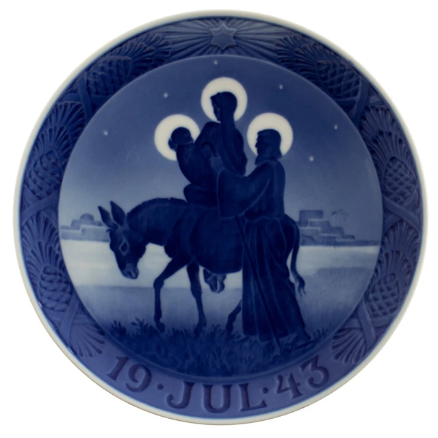 Piatto Di Natale Royal Copenhagen 1973 - Porcellana Originale Danese, Decorata A Mano, Edizione Limitata - Foto 9