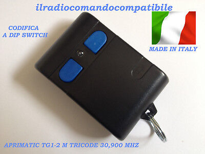 Aprimatic TELECOMANDO COMPATIBILE APRIMATIC TR 2GM 30,900 MHZ CON 9 DIP-SWICH RADIOCOMANDO 