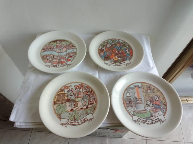 piatti ceramica de Simone autogrill lotto 6 frascati anni 80 piatti