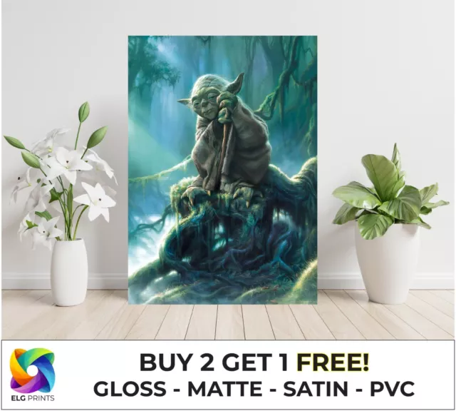 Yoda Star Wars Anime Film Anime Grande Poster Stampa Arte Regalo