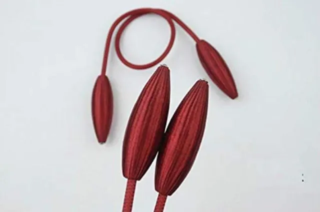 Beautiful Curtain Holder tieback color Maroon for Home Decor Set of 2 3