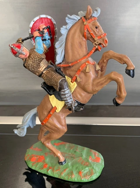 Figurine Elastolin - Chevalier Sire Gawin, Moyen Âge, Soldat Starlux Lineol