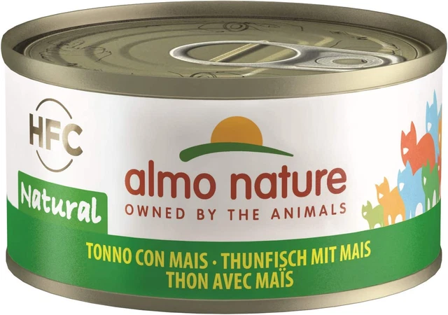 Hfc Natural - Cibo Umido Complementare per Gatti Adulti Con 100% Tonno Con Mais
