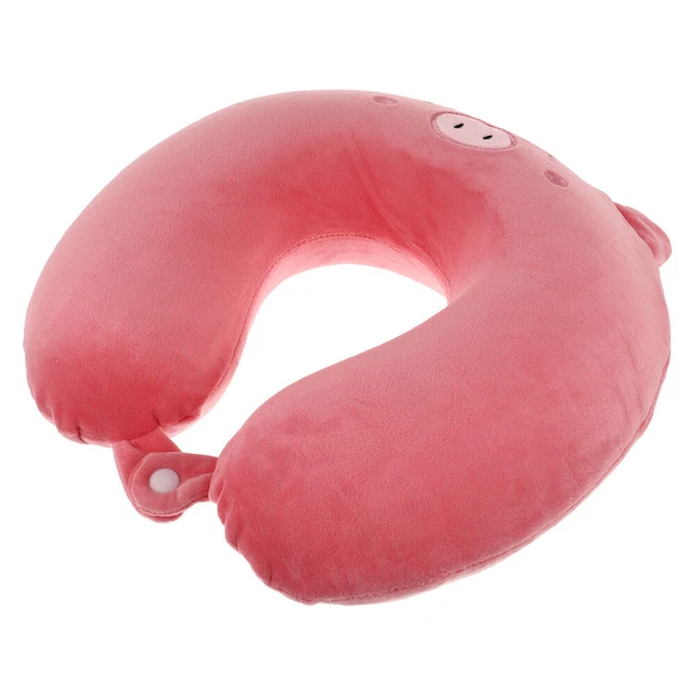 Cuscino rachide cervicale a forma di U carino bambini da viaggio memory foam collo addormentato