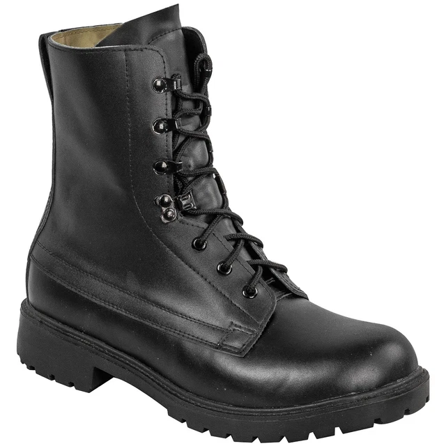 Bottes Militaires Pure Trash Rangers 10 Trous - Cuir Noir, Semelle Caoutchouc, Pour Homme