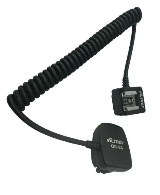 Viltrox OC-E3 E-TTL Off-Camera Shoe Cord with Safe Lock for DSLR Camera Flash