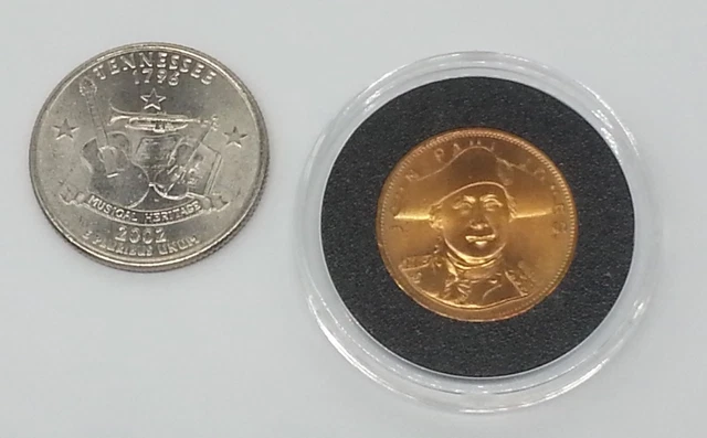 521 1968 John Paul Jones Flag Ship Constitution Bronze Token