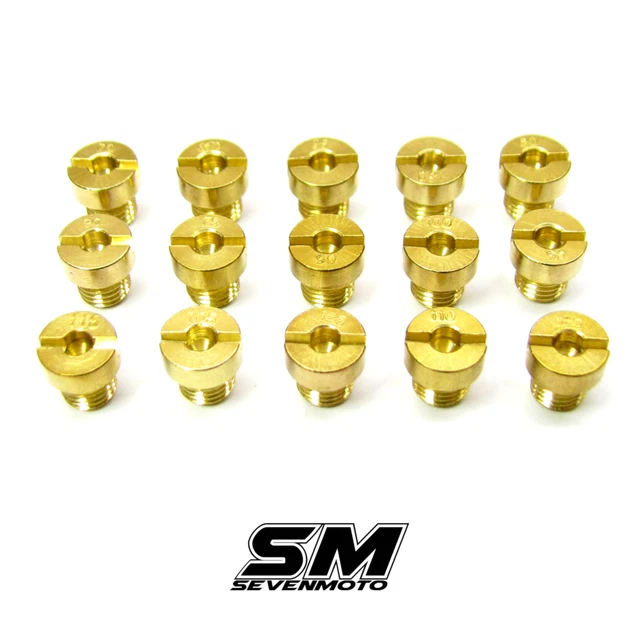 Sevenmoto 4-Bar Carburetor Nozzle Set – 75-96 Main Jets, For Kreidler, Rex, GY6, M4, Bing, Dellorto, Tuning Kit