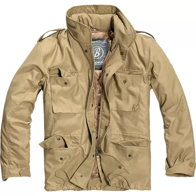 US Feldjacke M65 mit Futter khaki beige S-7XL Army Outdoor Jacke Parka sand