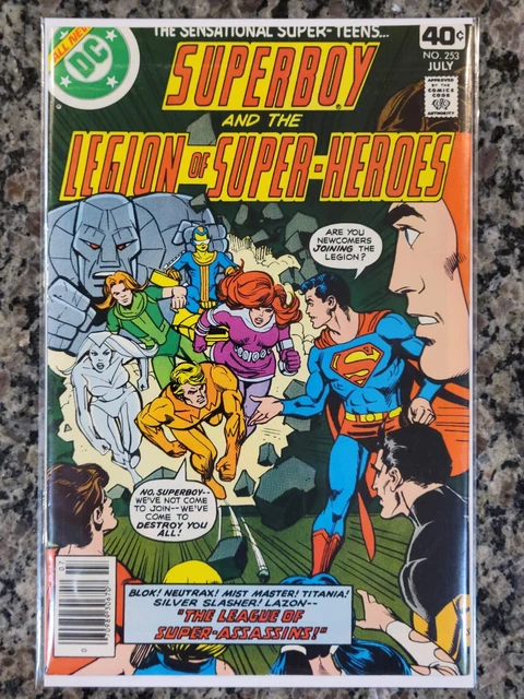SUPERBOY & LEGION OF SUPER-HEROES, #253, FN/VF (7.0), 1979, DC, 1st App of BLOK*
