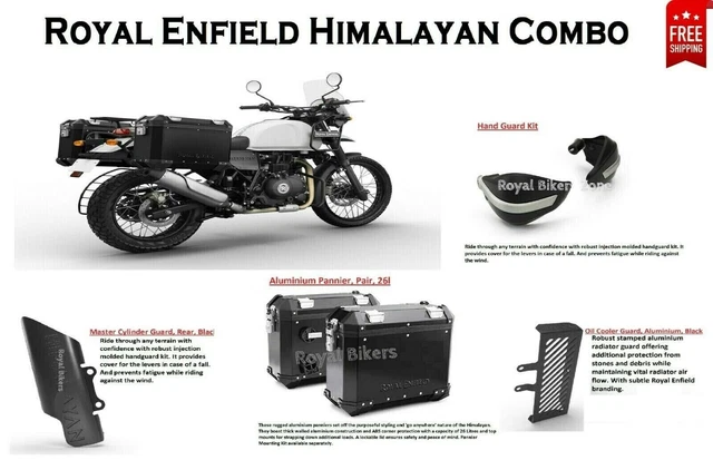 royal enfield himalayan top box and panniers