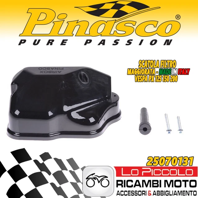 Couvercle Filtre Airbox Pinasco Pour Vespa PX 125/150/200 1er Type - Augmentation Volume 120%, Meilleures Performances - 4