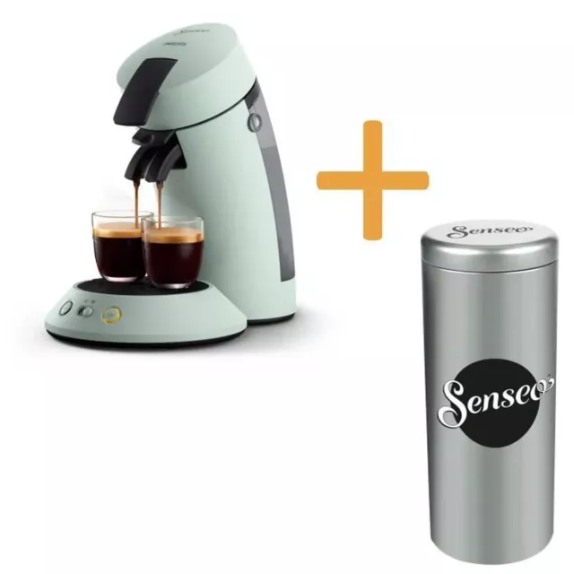 Machine à Café 1 ou 2 Tasses PHILIPS Cafetière Senseo + Rangement Dosette MENTHE