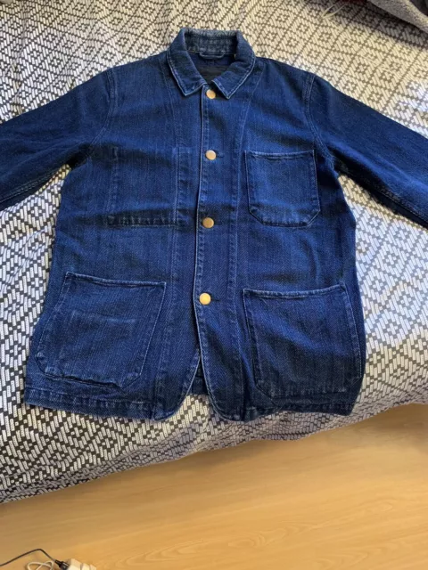 LEVIS BLUE HERRINGBONE Chore Worker Engineers Jacket Size M 30.00
