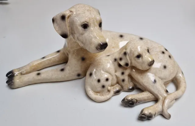 DALMATION Dogs ceramic porcelain figurines - Very Good Condition.