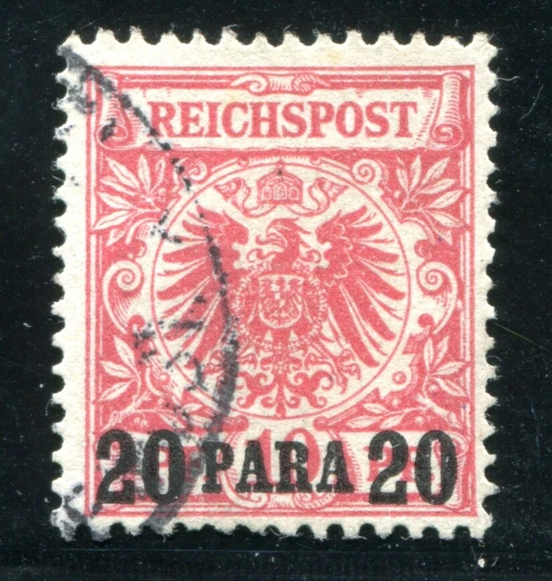DEUTSCHE KOLONIEN TÜRKEI 1889 7ca gestempelt TADELLOS BEFUND J-L BPP (Z8560