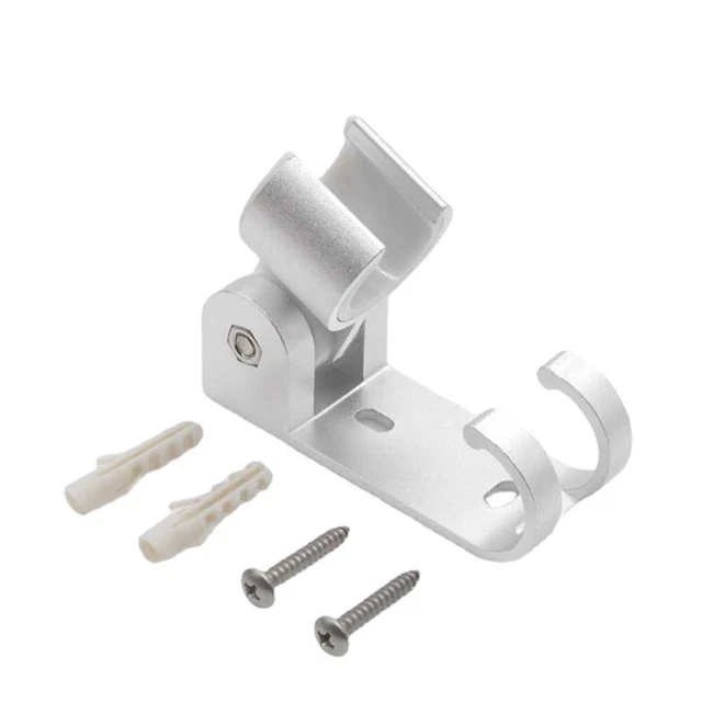 Universale Doccia Testa Bagno Alluminio Adjustable-Holder Muro Supporto Nuovo
