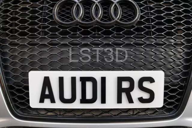 AUDI RS GRILLE Number Plate Holder - PushLock Bracket - RS RS3 RS4