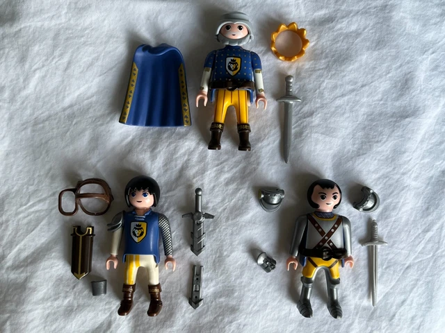 Lot PLAYMOBIL Vintage Médiéval - Paysans, Veau, Charrette - Set 3612 De 1978