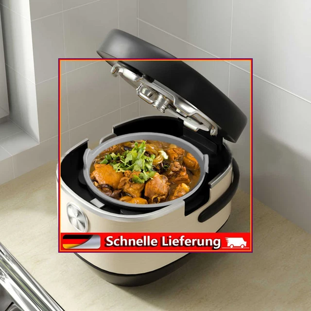 1/2 pieza Alfombrillas Crockpot Antiadherente Silicona Slow Cooker Liner Tools (Gris)