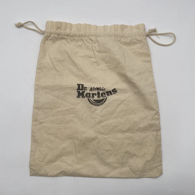 Dr Martens Air Wair Cordón Zapato Bolsa Polvo Beige Lona Algodón En muy buen estado