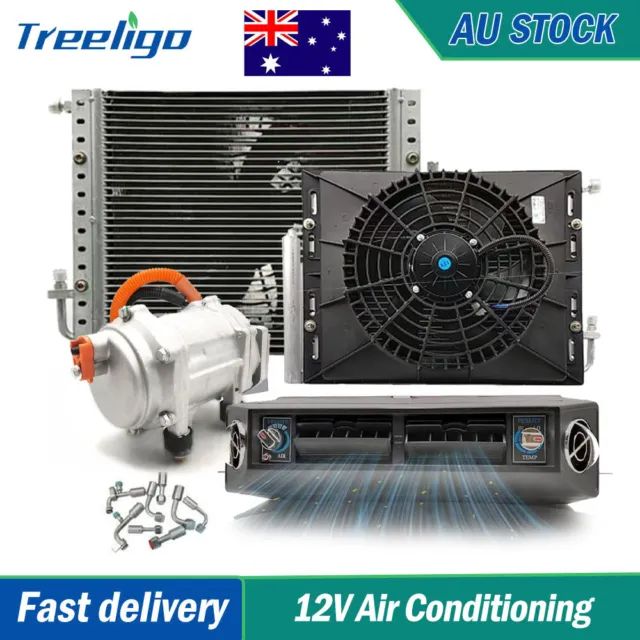 12V Under dash A/C Kit Air Conditioning Conditioner Evaporator Kit Cooling New