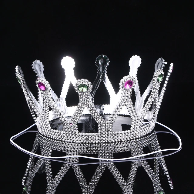 Fascia strass Halloween King Queen antica bambina
