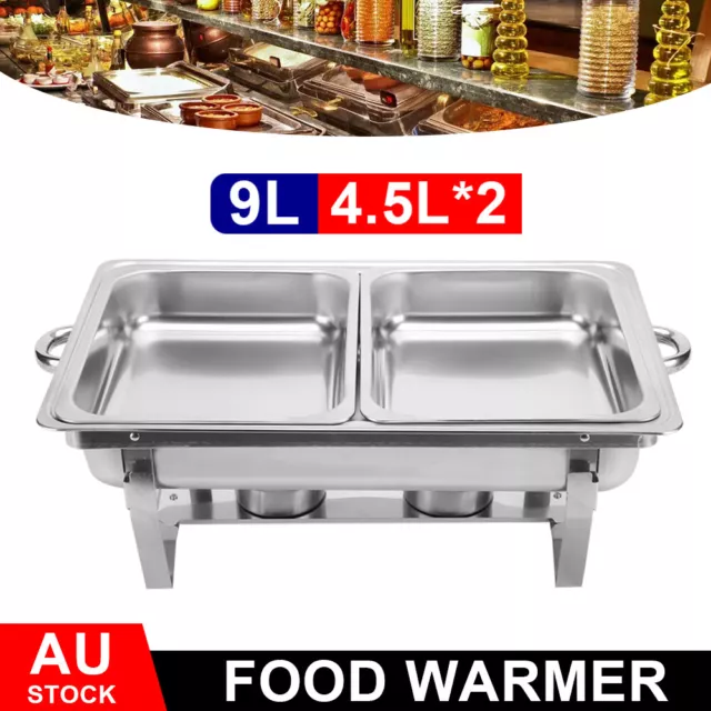 9L 304 Insulated Food Warmer Bain Marie Food Warmer Buffet Warmer Chafing Dish