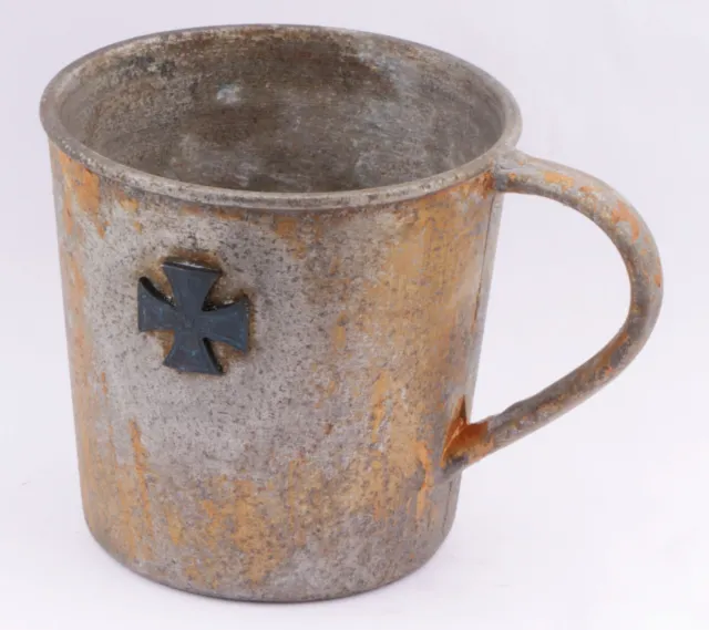 GERMAN Mug IRON Cross WWII ww1 WWI ww2 Cup GERMANY Trench ART 1914-1918 Veteran