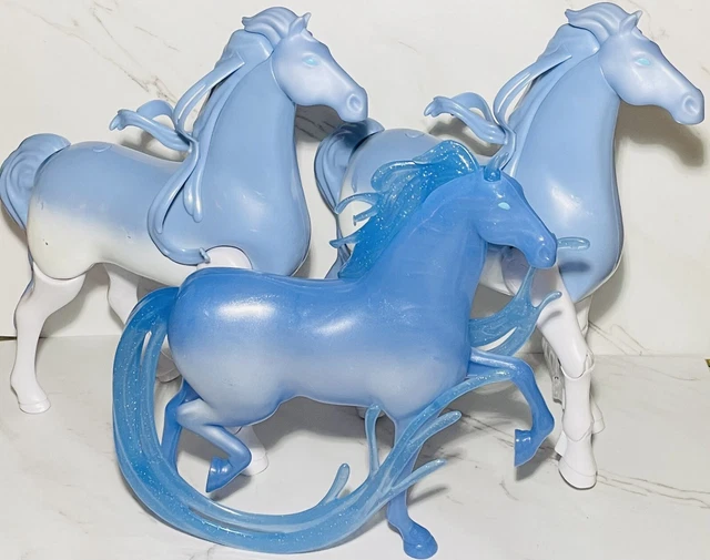 Disney Frozen II ~Nokk horses~ 2~Swim and Walk & 1~Mythical Water Spirit ~ 3 Pc