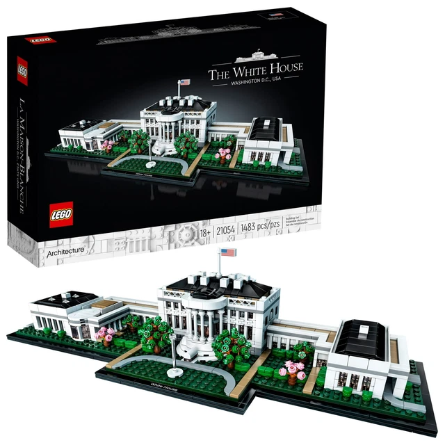 LEGO Architecture The White House 21054 Display Model Building Kit,New