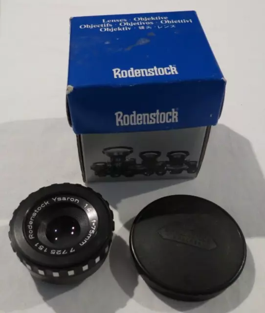Ysaron Rodenstock 1:4.5 F=75Mm Enlarging M39 Camera Lens Boxed New Germany