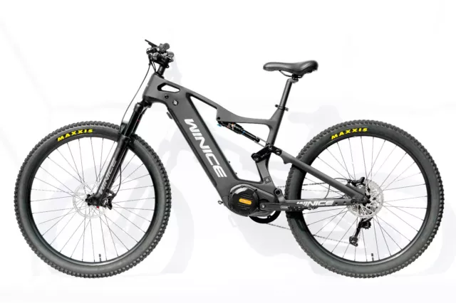 DENGFU E55 CARBON Ebike Full Suspension Mountain Bike Bike Bafang