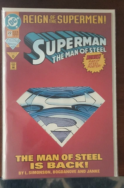 Superman: The Man of Steel #22 [Die-Cut Cover Edition] (Jun 1993) NM