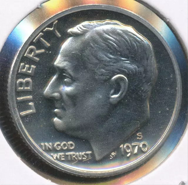 United States 1970-S Roosevelt Dime 10c - Proof