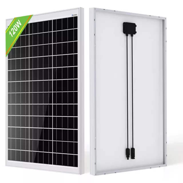 120W Solarpanel Solarmodul 12V 120Watt Monokristallin für 12V Solarpanel-Kit