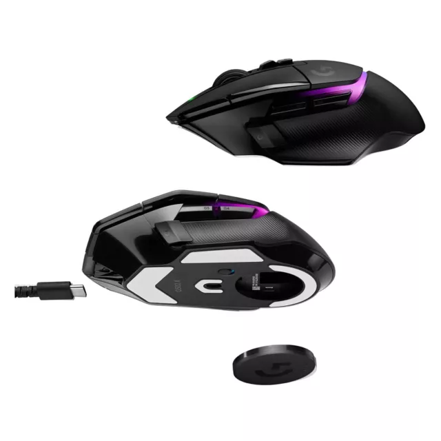 LOGITECH G502 X PLUS Wireless Gaming Maus Schwarz für Rechtshänder RGB 25600 dpi 4