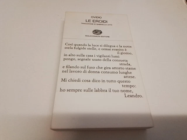 Ovidio, Le eroidi Einaudi, 1966, 18gn24 Ovidio, Le eroidi Einaudi, 1966, 18gn24