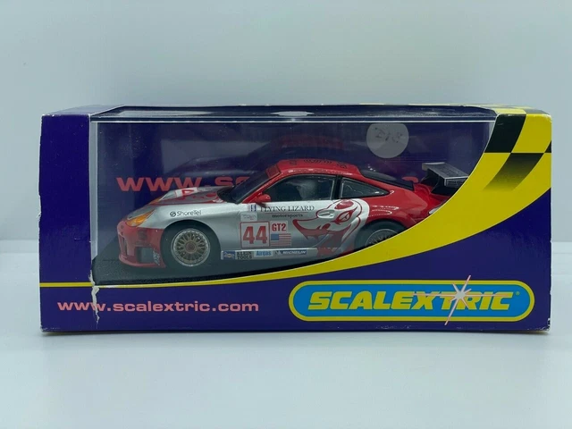 1/64° Micro Scalextric PORSCHE 911 turbo blanche - Circuits de Legende