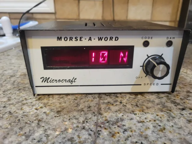 Microcraft Corp. Morse A Word VHF UHF HAM Radio RARE