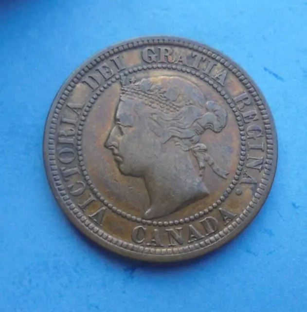 Canada One Cent 1882 H, Victoria, as shown.